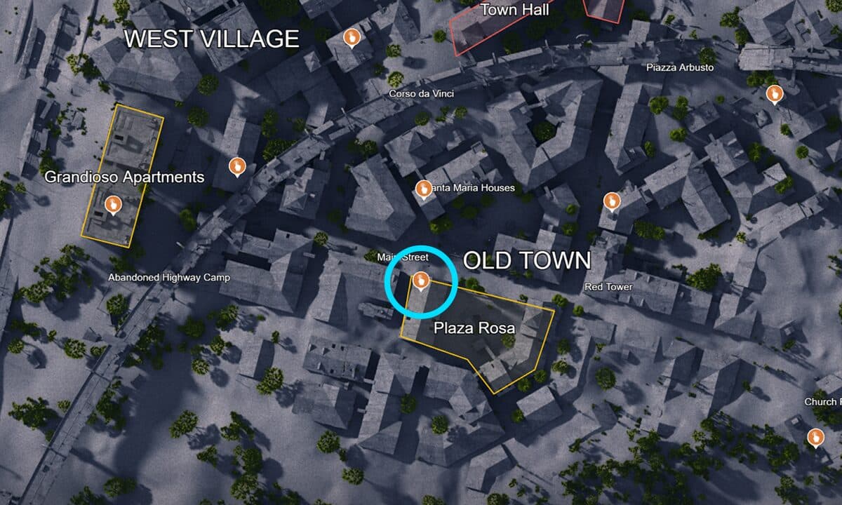 Button 1 location in Buried City