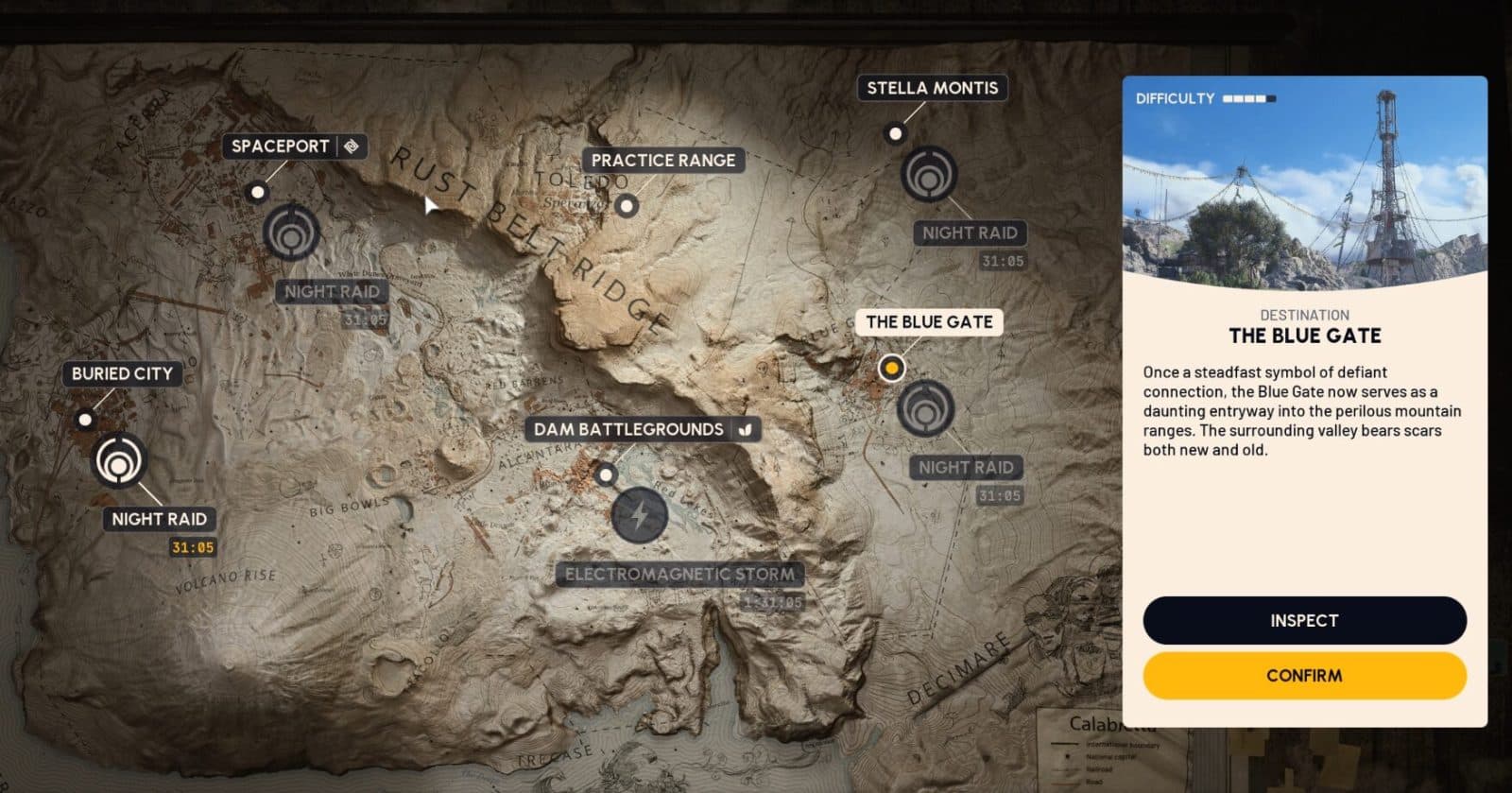 Blue Gate map overview