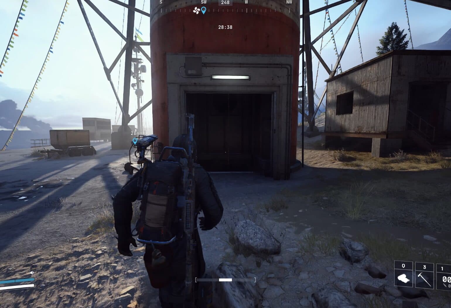 Drop-in path at Pilgrims Peak