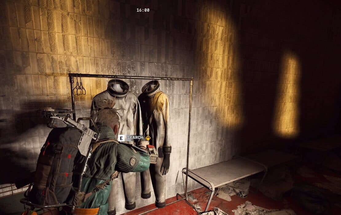 Hazmat suits and key location